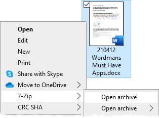 7-Zip opening document
