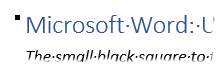 Microsoft Word Paragraph Properties Mark