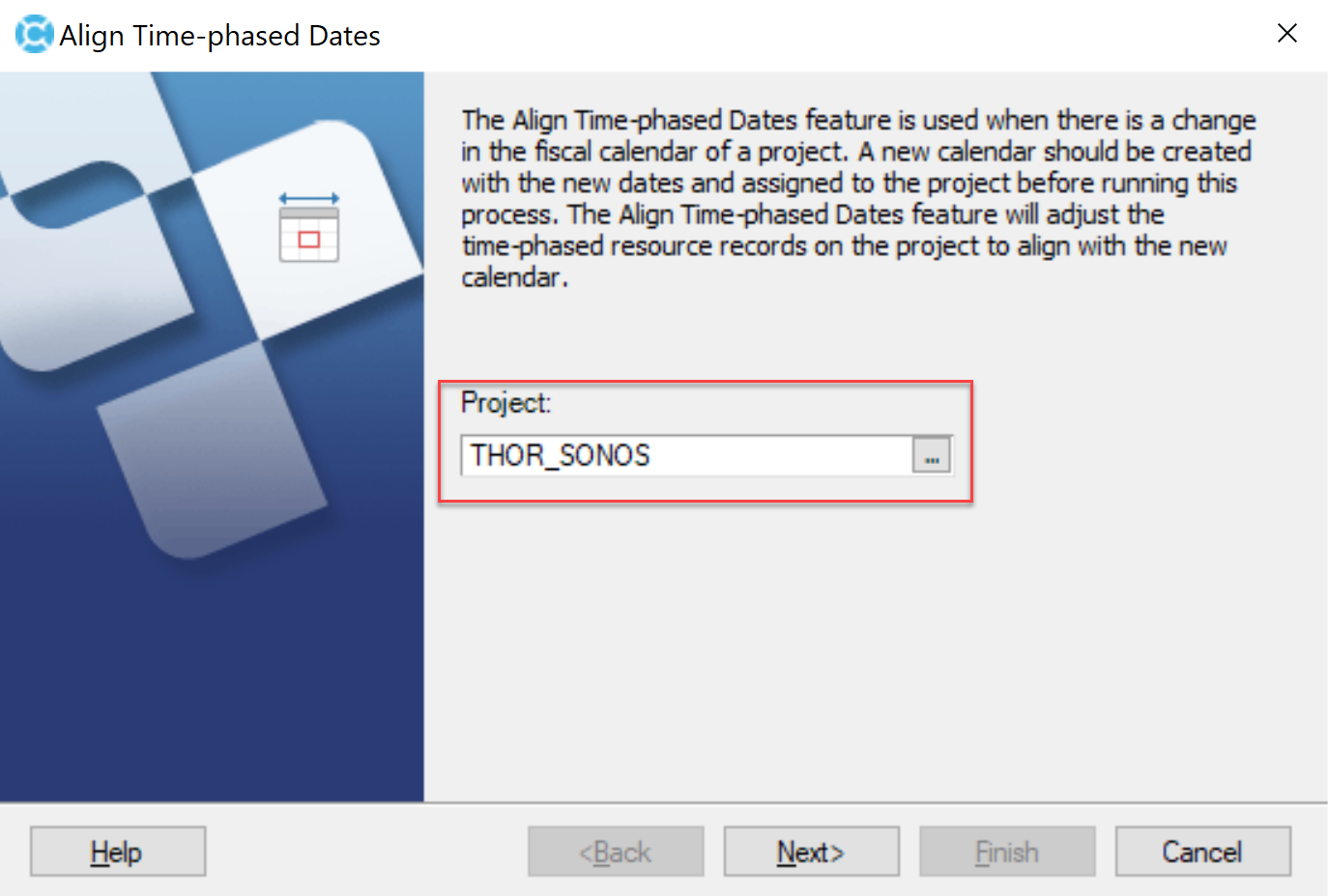 Deltek Align Time-Phased Dates