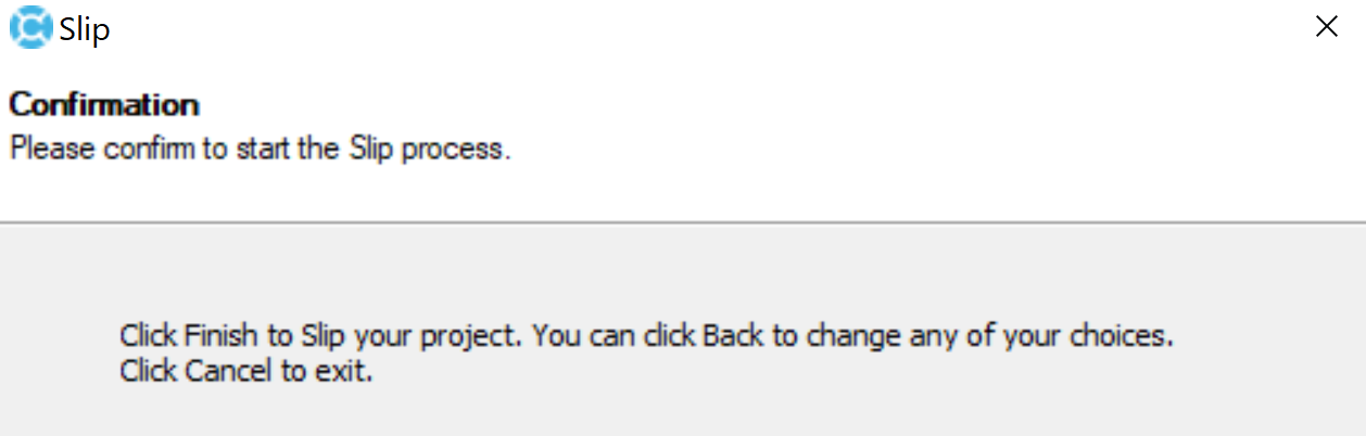 Deltek Cobra Slip Confirmation