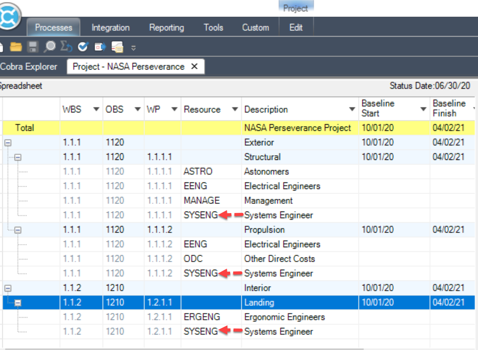 Deltek Cobra Replace Resources Result