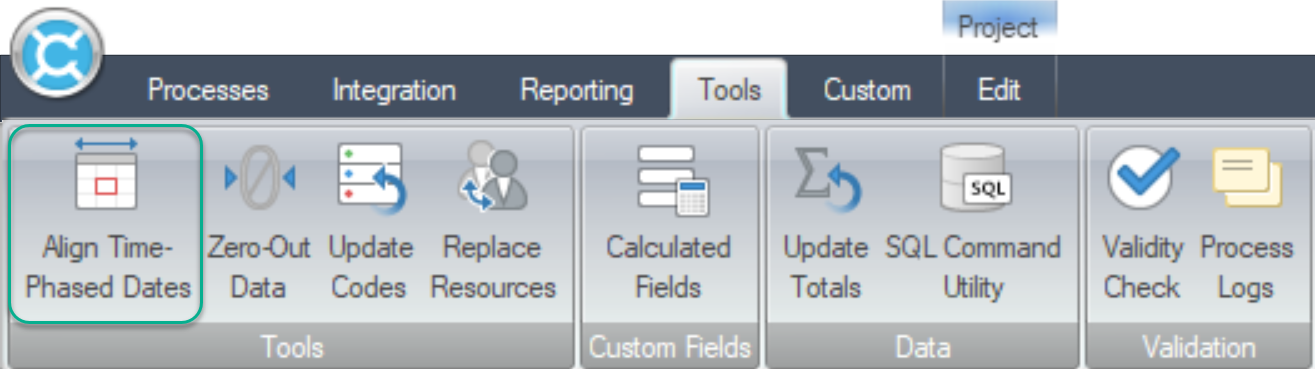 Deltek Cobra Align Time-Phased Dates