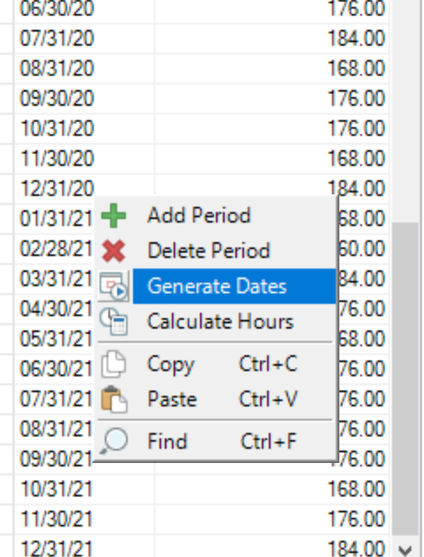 Deltek Cobra Slip Generate Dates