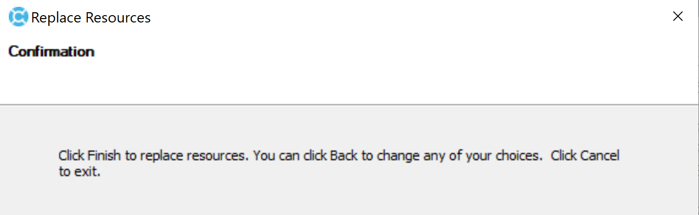 Deltek Cobra Replace Resources Confirmation