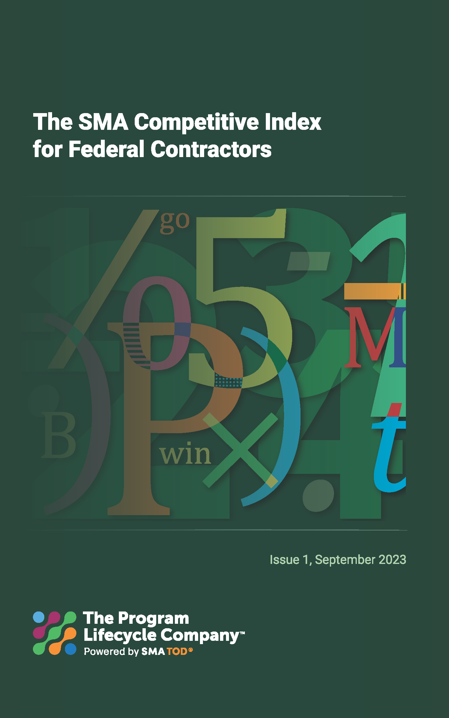 Cover for "The SMA Competitive Index for Federal Contractors, Issue 1"