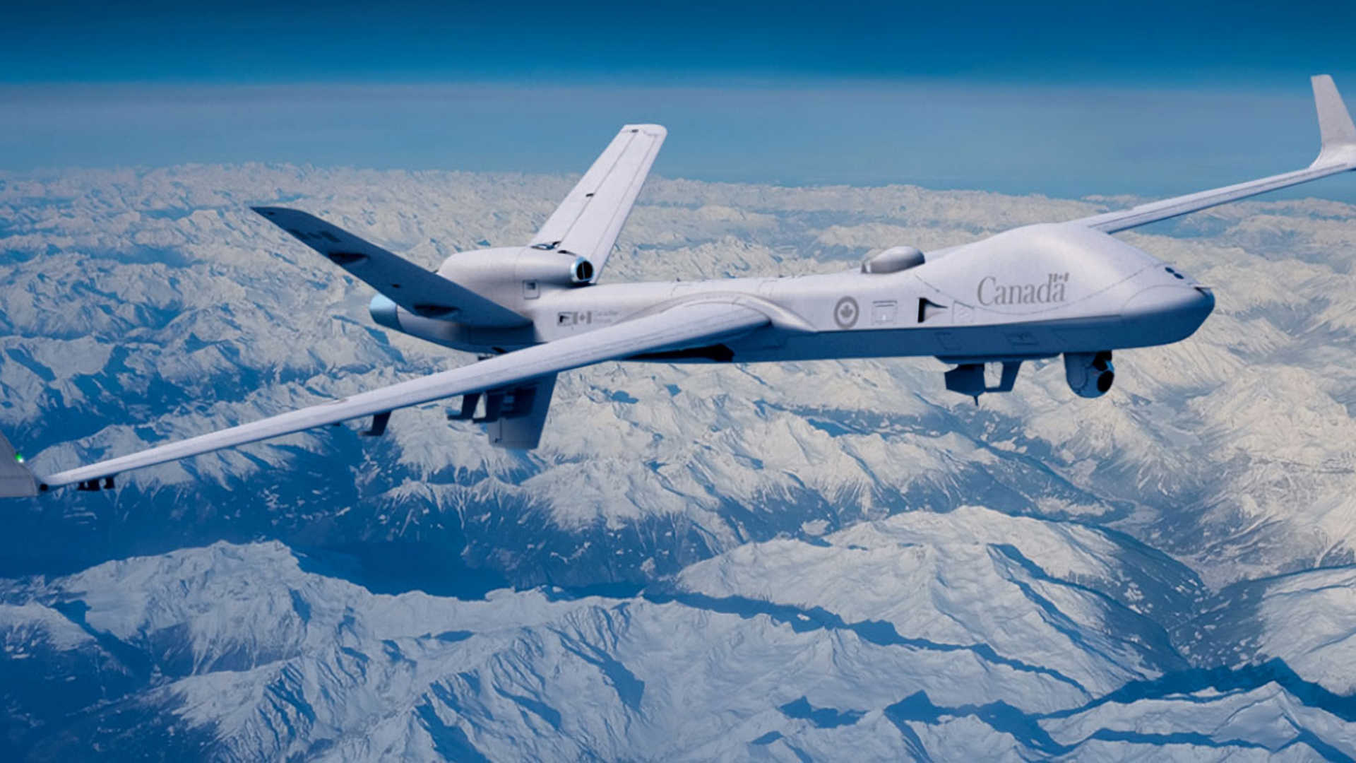 Remotely Piloted Aircraft System flying over land