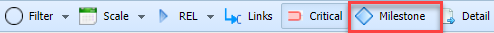 Empower Gantt Toolbar Milestone Button